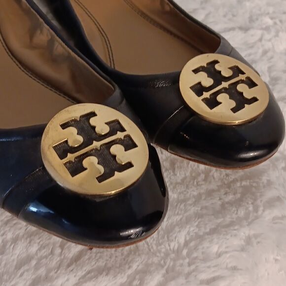 Tory Burch Minnie Captoe Leather Ballet Flats - Picture 7 of 8
